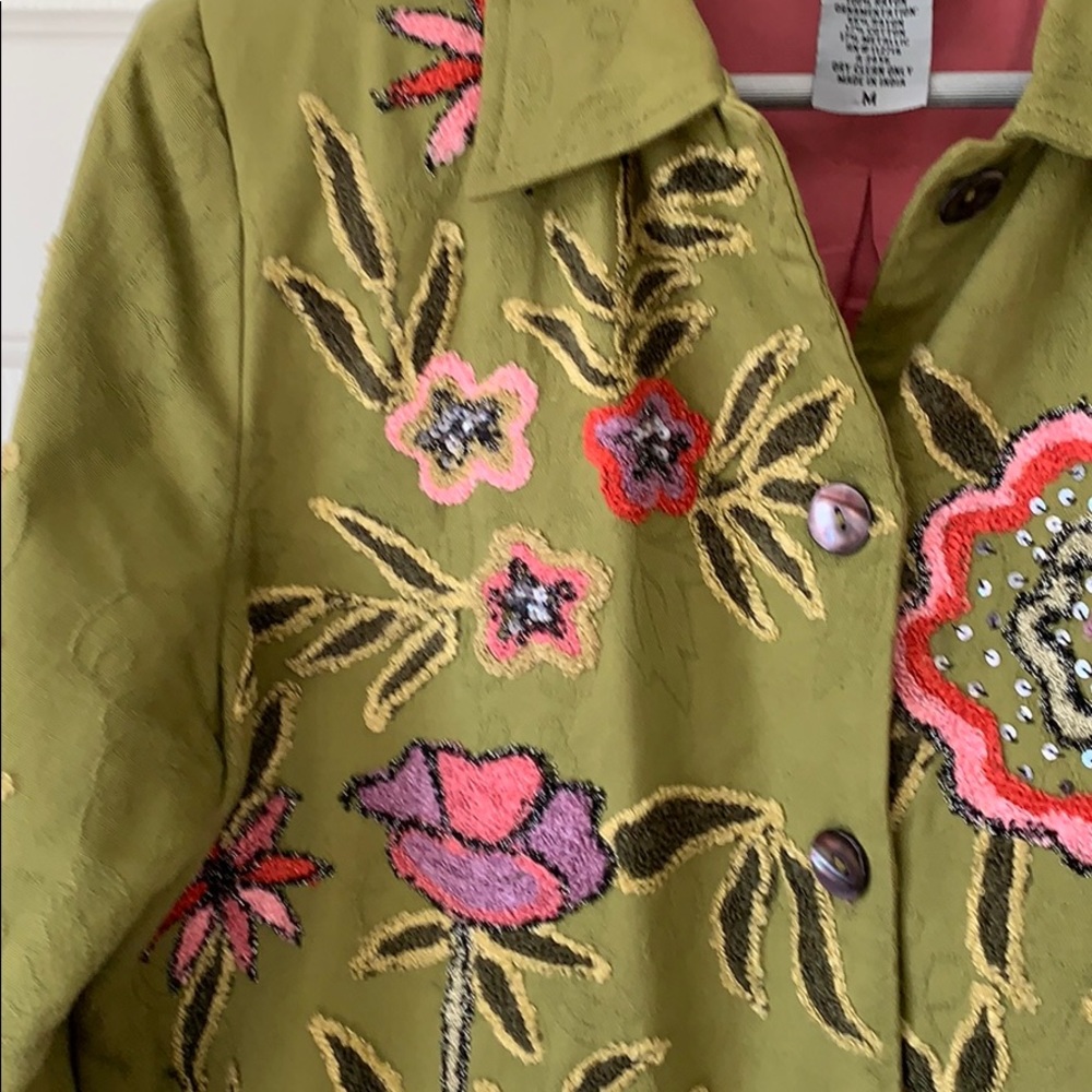 Indigo Moon Embroidered Jacket - image 4